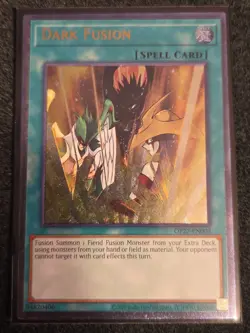 Dark Fusion Ultimate Rare OP27-EN003 Near Mint Yugioh Trading Card Game - Image 1