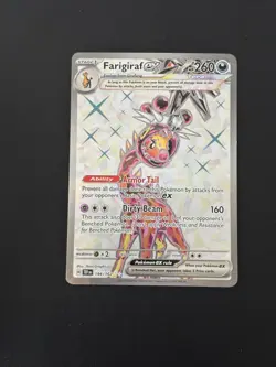 Pokemon TCG Temporal Forces Farigiraf ex 194/162 Full Art Card NM - Image 1