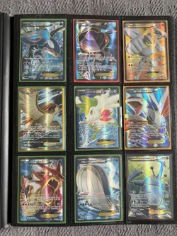 Lot of 92 EX/Full Art Mega/Holo Semi Modern Collection Of Pokemon Cards W/Binder - Image 1