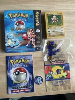 1999 Pokemon Blackout Theme Deck Complete Set with Sealed Cards and Manual - Image 1