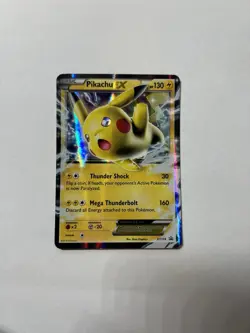 Pokemon TCG Pikachu EX XY174 Promo Holo Card - Image 1