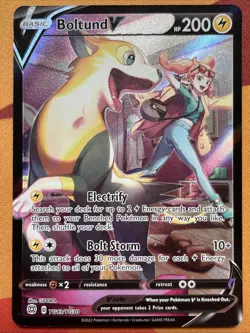 Pokemon Card - Boltund V - Trainer Gallery Full Art (TG13) Brilliant Stars *LP* - Image 1