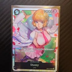 Stussy OP07-085 One Piece Card Game TCG Super Rare SR ENGLISH - Image 1