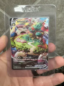 Pokemon TCG Snorlax VMAX Holo Ultra Rare Card Mint Condition 142/202 Pack Fresh - Image 1