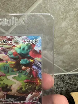 Pokemon TCG Snorlax VMAX Holo Ultra Rare Card Mint Condition 142/202 Pack Fresh - Image 2