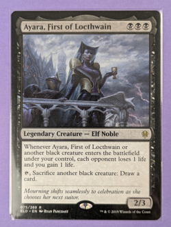 MTG Magic: Throne of Eldraine: Ayara, First of Locthwain #075/269 Rare - NM - Image 1