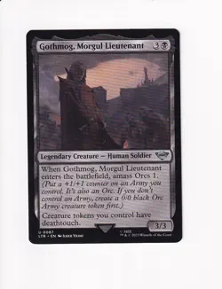 2023 MTG MAGIC THE GATHERING LORD OF THE RINGS GOTHMOG, MORGUL LIEUTENANT (X) - Image 1