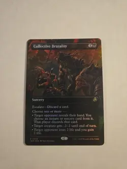 x1 Collective Brutality - Foil - Borderless R MTG Innistrad Remastered M/NM, Eng - Image 1