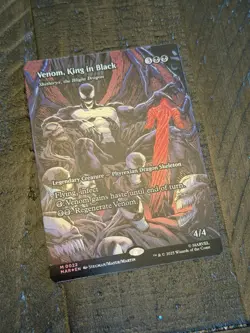 Magic The Gathering Spider-Man Venom King In Black Mythic Full Art Foil NM - Image 2