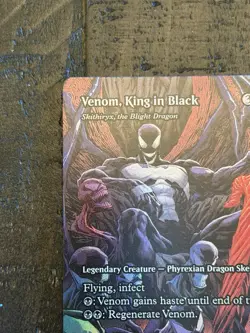 Magic The Gathering Spider-Man Venom King In Black Mythic Full Art Foil NM - Image 3