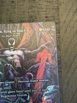 Magic The Gathering Spider-Man Venom King In Black Mythic Full Art Foil NM - Image 4