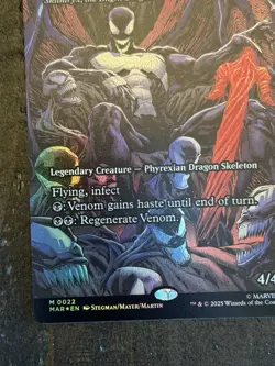 Magic The Gathering Spider-Man Venom King In Black Mythic Full Art Foil NM - Image 5