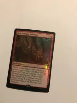 Descent into Avernus (Pre-release) FOIL Commander Legends: Baldur's Gate; RED - Image 2