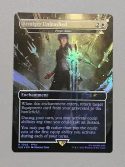 MTG x FINAL FANTASY SECRET LAIR - ARMIGER UNLEASHED #7002 RAINBOW FOIL - Image 1