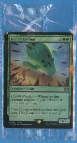 MTG: PreRelease Promo: Final Fantasy: Jumbo Cactuar: FOIL - Image 1
