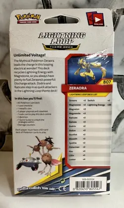 Pokemon Sun & Moon Unbroken Bonds Zeraora Lightning Loop Theme Deck Sealed ⚡🔥 - Image 2
