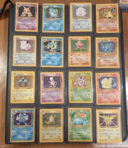 Pokemon Base Set Complete Holo Rare Set - Moderately Played Condition - Image 1