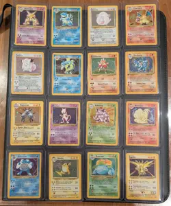 Pokemon Base Set Complete Holo Rare Set - Lightly Played Condition - Image 1