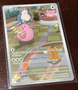 Pokemon TCG Twilight Masquerade Chansey Illustration Rare Full Art 187/167 - Image 1