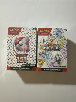 Sealed Pokemon TCG Scarlet & Violet: Prismatic Evolutions & 151 Booster Bundles - Image 1