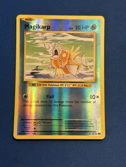 Pokemon Magikarp 33/108 Evolutions Reverse Holo Common LP - Image 2