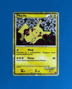 Pikachu PW Holo Pokemon 2010 World Collection Promo - Polish - US Back - LP+ - Image 3