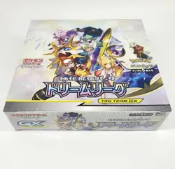 Japanese Pokemon Sun & Moon: Tag Team Gx - Dream League Booster Box, New, Sealed - Image 1