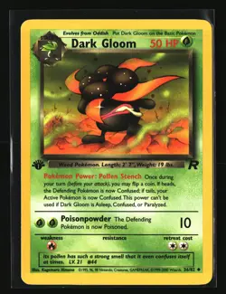 Pokemon DARK GLOOM 36/82 1st Edition (2000 Team Rocket) LP/NM - Image 1