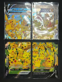 Pikachu V-Union SWSH139-142 Holo Black Star Promo Pokemon 2023 Lot Set of 4 NM - Image 1