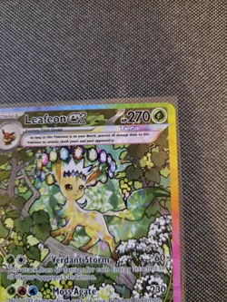 Leafeon ex 144/131 Prismatic Evolutions SIR ALT ART Rare Pokemon TCG 💎 MINT - Image 3