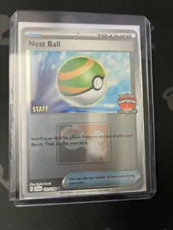 Pokemon TCG: Nest Ball STAFF Promo - 181/198 - 2024 NAIC - NM - Free Shipping - Image 1