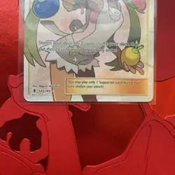 2017 Pokemon Mallow ultra rare (Full Art) Sun & Moon Guardians Rising #145/145 - Image 3