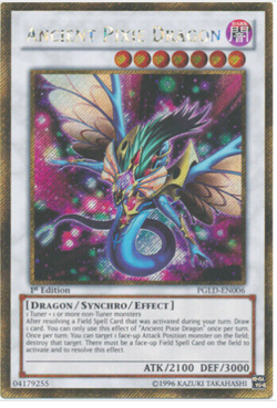 GOLD SECRET RARE Ancient Pixie Dragon 1st Edition PGLD-EN006 Premium Yugioh - NM - Image 1