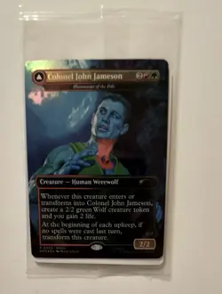 Marvel Legends Magic The Gathering CARD ONLY MTG Man-Wolf John Jameson New USA - Image 3