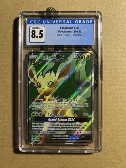 Pokemon TCG Leafeon GX Ultra Prism Holo Card 139/156 Full Art Ultra Rare - Image 1