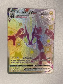 Pokemon Toxtricity VMAX SV113/SV122 Shining Fates Shiny Vault Holo Rare Card - Image 1