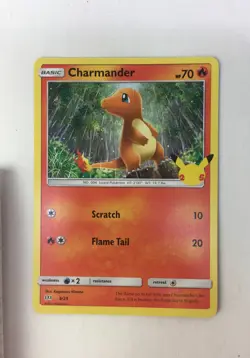 McDonald's Charmander 9/25 Non Holo Pokemon 25th Anniversary Promo Card & Extras - Image 2