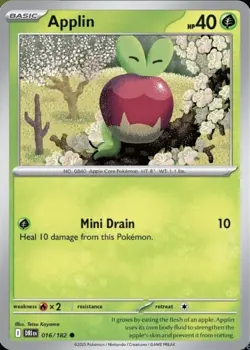 Applin - 016/182 Destined Rivals Common Pokemon Card - Image 1