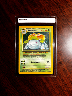 Venusaur 15/102 Base Set Ultra Rare Holo 1995 Pokemon TCG Card NM Condition - Image 1
