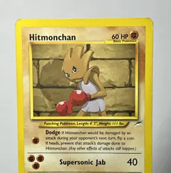Hitmonchan 69/105 (DMG) Common Neo Destiny 2002 Pokemon Card - Image 3