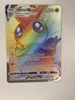 Pokemon TCG - Victini VMAX Holo (Secret Rare Card) Battle Styles 165/163 NM/M - Image 1