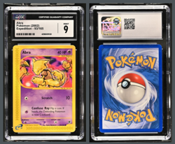 CGC 9 MINT Abra 2002 Expedition 93/165 Pokemon Card - Image 1