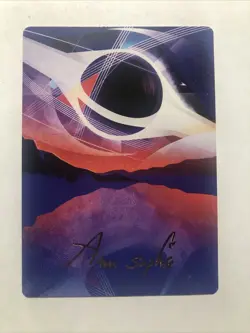 MTG EDGE OF ETERNITIES ART SERIES MIRRIRPOOL ANN_SOPHIE GOLD FOIL SIGNATURE NM - Image 1