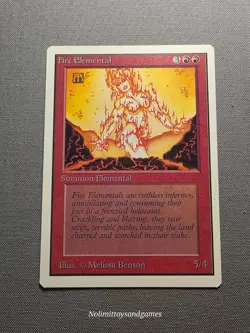MTG Unlimited Fire Elemental Uncommon Magic The Gathering Free Shipping - Image 1