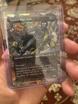 Spider-Man Noir (Borderless) Marvel's Spider-Man Foil 0204 MTG - Image 3