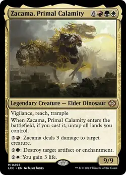 NM Zacama, Primal Calamity, MTG, LCI Commander, Magic the Gathering, 296 - Image 1