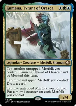 NM Kumena, Tyrant of Orazca, MTG, LCI Commander, Magic the Gathering, 274 - Image 1