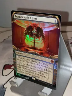 Transmutation Font (Showcase) Outlaws The Big Score Foil #58 MTG NM Mythic - Image 2