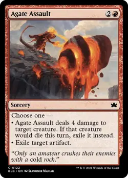x4 Agate Assault - Foil C MTG Bloomburrow M/NM, English Magic: the Gathering - Image 1