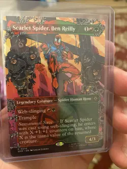 Scarlet Spider, Ben Reilly (Borderless) Marvel's Spider-Man Foil Mtg 0214 - Image 3
